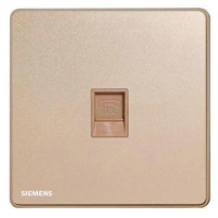 西门子 SIEMENS 5UH81613NC03 睿致电话插座5UH81613NC03 睿致曜金一位电话插座
