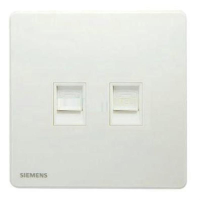 西门子 SIEMENS 5UH81643NC01 睿致电话插座5UH81643NC01 睿致炫白二位电话插座