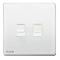 西门子 SIEMENS 5UH81643NC02 睿致电话插座5UH81643NC02 睿致钛银二位电话插座