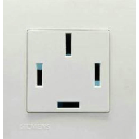 西门子 SIEMENS 灵致面板插座5UB08281NC1灵致雅白WHITE一位16A三相四线插座(包装数量 1个)