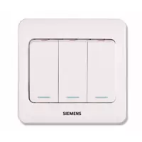 西门子 SIEMENS 5TA0118-1CC1 远景雅白三位单控带荧光大跷板开关5TA0 118-1CC1