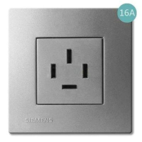 西门子 SIEMENS 灵致面板插座5UB08282NC2灵致金属银SILVER一位16A三相四线插座