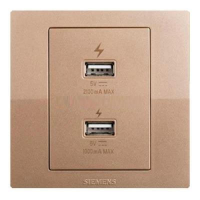  SIEMENS 5UH8187-1NC03 睿致USB插座5UH81871NC03 睿致曜金双USB 智能充电插座