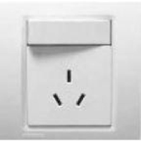 西门子 SIEMENS 灵动面板插座5UB07331NC1灵动雅白一位带单控开关10A三极插座(大跷板)