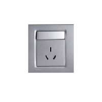 西门子 SIEMENS 5UB0733-2NC2 面板插座5UB07332NC2金属银一位带单控开关10A三极插座