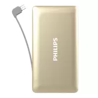 飞利浦 PHILIPS 聚合物充电宝 DLP6100 10000毫安 （金色）