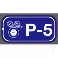 京苏 BS-ESA020 能源识别点挂牌-气动能 P5,38*76mm,1mm铝板,2个/包(包装数量 2个)
