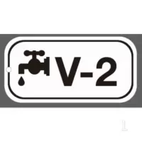 京苏 BS-ESA027L 能源识别点挂牌-势能 V2,50*64mm,1mm铝板,2个/包(包装数量 2个)