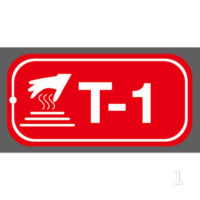 京苏 BS-ESA046 能源识别点挂牌-热能 T1,38*76mm,1mm铝板,2个/包(包装数量 2个)