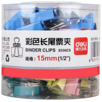 得力(deli)8556ES彩色长尾夹