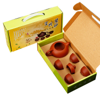 企业专享 彩盒紫砂壶陶瓷茶具套装 起订量80