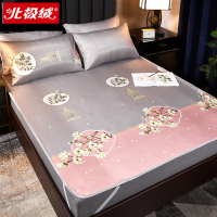 北极绒冰丝凉席三件套1.8m床可水洗折叠夏季1.5米1.2m可机洗空调间软席子