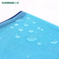 三木(SUNWOOD) A5网格拉链袋/文件袋 12个装 蓝色 C4525 5组