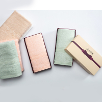 竹印象 紫色蝴蝶结小软盒毛巾单条装 zyx-03000 10盒装 颜色随机