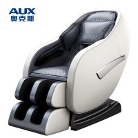 奥克斯(AUX)按摩椅全身多功能电动新款全自动家用小型SL太空豪华舱老人 豪华版(灰白)