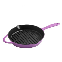 美的JZ26Q08 珐琅锅 铸铁 煎锅 无涂层 电磁炉燃气通用锅 牛排专用煎锅 铸铁 煎锅