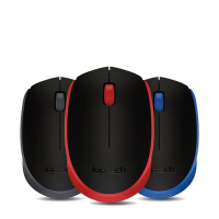 罗技(Logitech) M171无线鼠标 红色