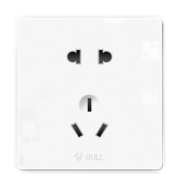 公牛(bull) G18Z223 纹理白 10A正五孔插座 开关插座 20个装