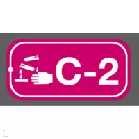京苏 BS-ES037L 能源识别点挂牌-化学能 C2,50*64mm,1mm工程塑料,2个/包(包装数量 2个)