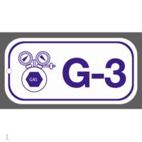 京苏 BS-ES013 能源识别点挂牌-气压能 G3，38*76mm，1mm工程塑料，2个/包(包装数量 2个)