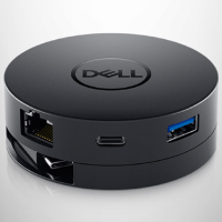 戴尔(DELL)DA300 移动转换适配器六合一 USB-C转DP/VGA/HDMI/USB-A/以太网/USB-C