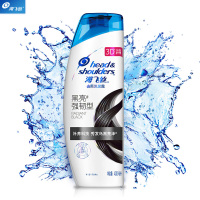 海飞丝(Head & Shoulders)洗发水黑亮强韧400ml 持久去屑清爽控油滋养 乌黑强韧型 去屑 12瓶装