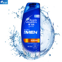 海飞丝(Head & Shoulders)男士洗发水劲感强根380ml 持久去屑去油止痒 清香型 12瓶装