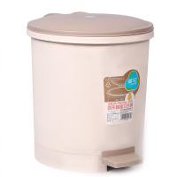 自营 新品 茶花 1502圆形脚踏卫生桶 6L 颜色随机