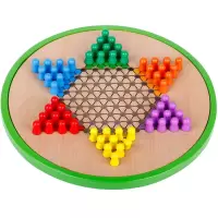 得力(deli) 6731 木质五合一跳棋飞行棋五子棋 (单位:套)