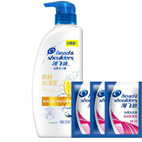 海飞丝(Head & Shoulders)洗水去油清爽控油去屑止痒男女柠檬洗露 500ml