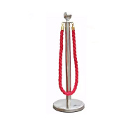 贝傅特 礼宾杆 不锈钢一米线隔离带 伸缩护栏 黑金钛金色迎宾柱 礼宾柱栏杆 不锈钢礼宾杆(一只装)