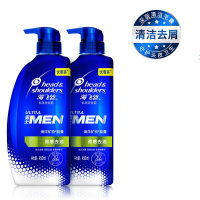 海飞丝男士洗发水套装450ml*2劲感去油 持久去屑控油止痒洗头膏洗护套装洗发露洗发乳