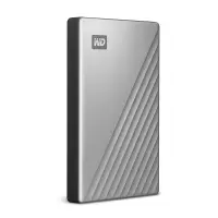 西部数据(WD)1TB Type-C移动硬盘My Passport Ultra2.5英寸 银色WDBFTM0010BSL