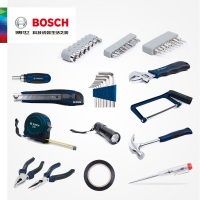 博世(BOSCH)家用多功能五金工具箱套装12件/66件/108件钢丝钳螺丝刀 博世家用多功能五金工具箱108件套