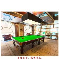 多德士(DDS)标准型英式台球桌中式家用球房俱乐部桌球台 棕色/标准尺寸
