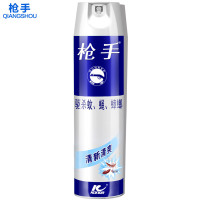 枪手杀虫剂气雾剂600ml*2瓶家用室内速杀清香型蚊子苍蝇蟑螂药宿舍喷雾驱杀防蚊蝇蟑螂清香杀虫剂