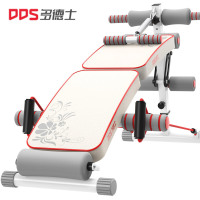 多德士仰卧板女士折叠多功能仰卧起坐板健身器材家用健腹肌板健身板收腹器 少女心红