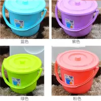 中号水桶手提带盖塑料桶家用厨房宿舍储水用多功能家务桶
