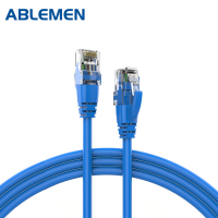 CAT6类网线 电脑网络成品跳线 千兆网线 工程家用宽带监控非屏蔽8芯双绞成品跳线 蓝 10米