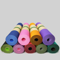 厂家直销tpe瑜伽垫环保加宽加厚健身垫tpe瑜伽垫 可定制瑜珈垫