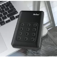 新品 朗科(Netac)2TB USB3.0移动硬盘 K390系列 2.5英寸 按键硬件加密 隐私保护理想搭档