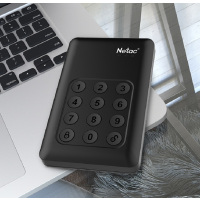 新品 K390朗科(Netac)1TB USB3.0移动硬盘 K390系列 2.5英寸 按键硬件加密 隐私保护理想搭档