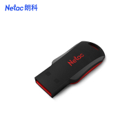 朗科(Netac)32GB USB2.0 U盘U196 黑旋风闪存盘 黑红色小巧迷你加密U盘
