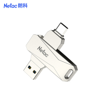 朗科 Netac 64GB Micro USB3.0 手机U盘 U381 银色 双接口手机电脑两用
