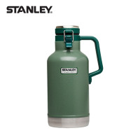 stanley史丹利不锈钢真空保温桶啤酒桶 大容量保冷保温壶 不锈钢家用户外旅行便携车载冷藏桶 绿色