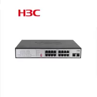 华三 (H3C) 交换机 MS4016-PWR MS400系列安防交换机 16口千兆POE供电 非网管二层企业级监控专用