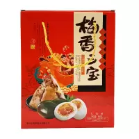 梅香三宝 咸鸭蛋皮蛋粽子礼盒装 960g(咸蛋 皮蛋*3 红豆粽*1 蜜饯粽*1 蛋黄粽*1 豆沙粽*2 猪肉粽*1)