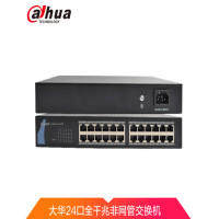 大华(alhua)DH-S3000C-24GT 24口千兆交换机安防企业级交换机 金属壳交换机机架式非网管24口交换机