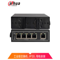 大华(alhua)DH-IS1000C-5ET-DC 5口百兆交换机 网络摄像头监控交换机 5口交换机 百兆金属壳工业级