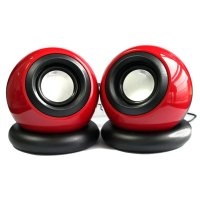 昂达 魔法球小音箱 电脑小音箱 USB供电小音箱 红色